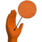 MPH29440 Nitrile Diamond Grip Orange Gloves Medium